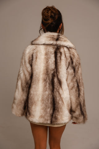 The Aoibh Premium Faux Fur Coat - Mink