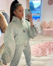 Load image into Gallery viewer, Marble Ruched Sleeve Tracksuit