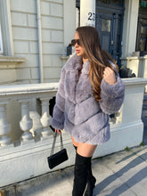 Load image into Gallery viewer, Premium Faux Fur Charcoal Grey