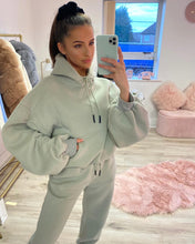 Load image into Gallery viewer, Marble Ruched Sleeve Tracksuit